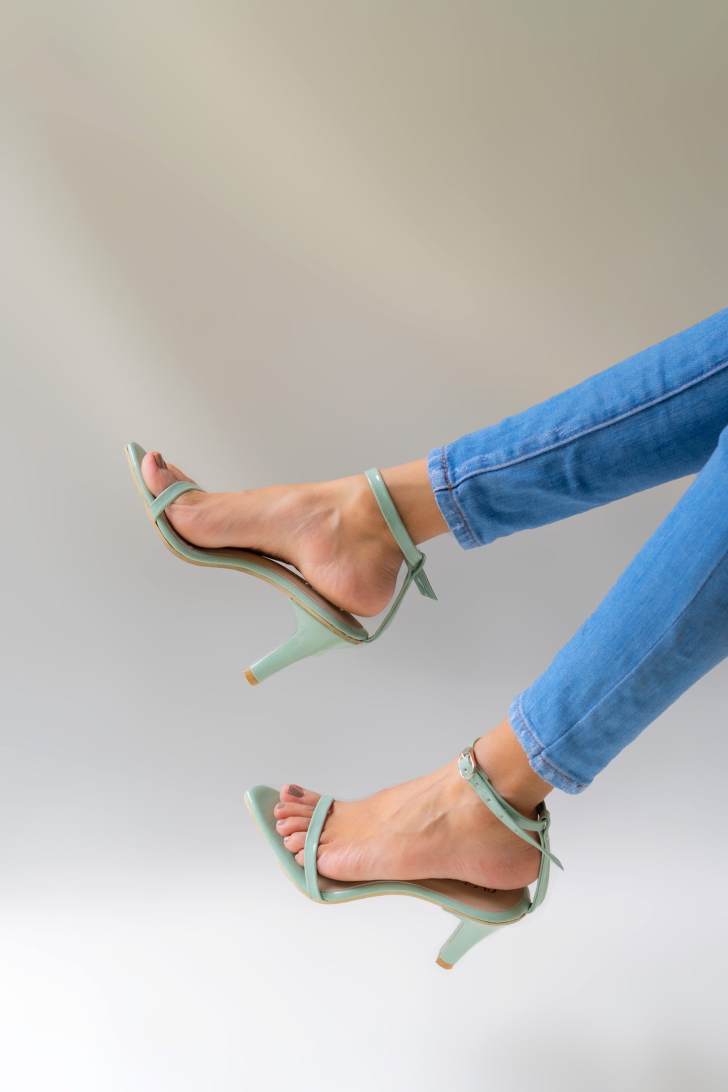 Charming mint green heel with a stylish 3-inch lift