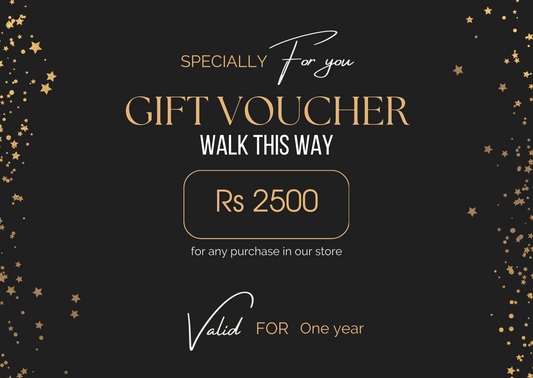 Gift voucher valued at 2500 for endless possibilities