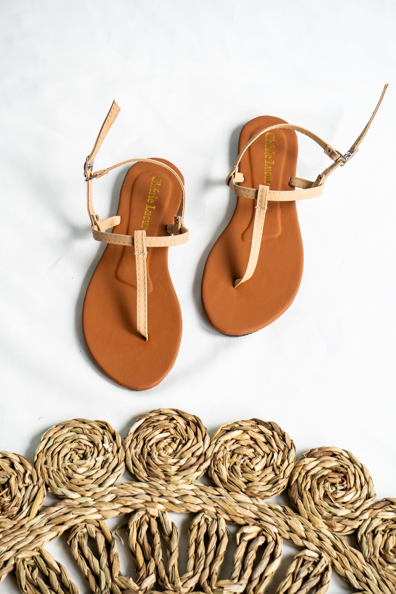 Nude Ariana Flat Sandal - CLS211